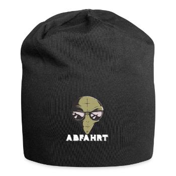 Raven Techno Alien Raver Festival Geschenk House - Jersey-Beanie - Schwarz - Vorne