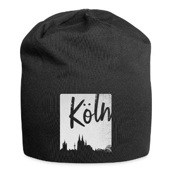 Köln - Jersey-Beanie - Schwarz - Vorne