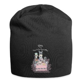 Alice white text - Jersey Beanie - black - Front