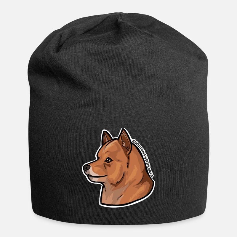 Finnish vertical ear - Jersey Beanie - black