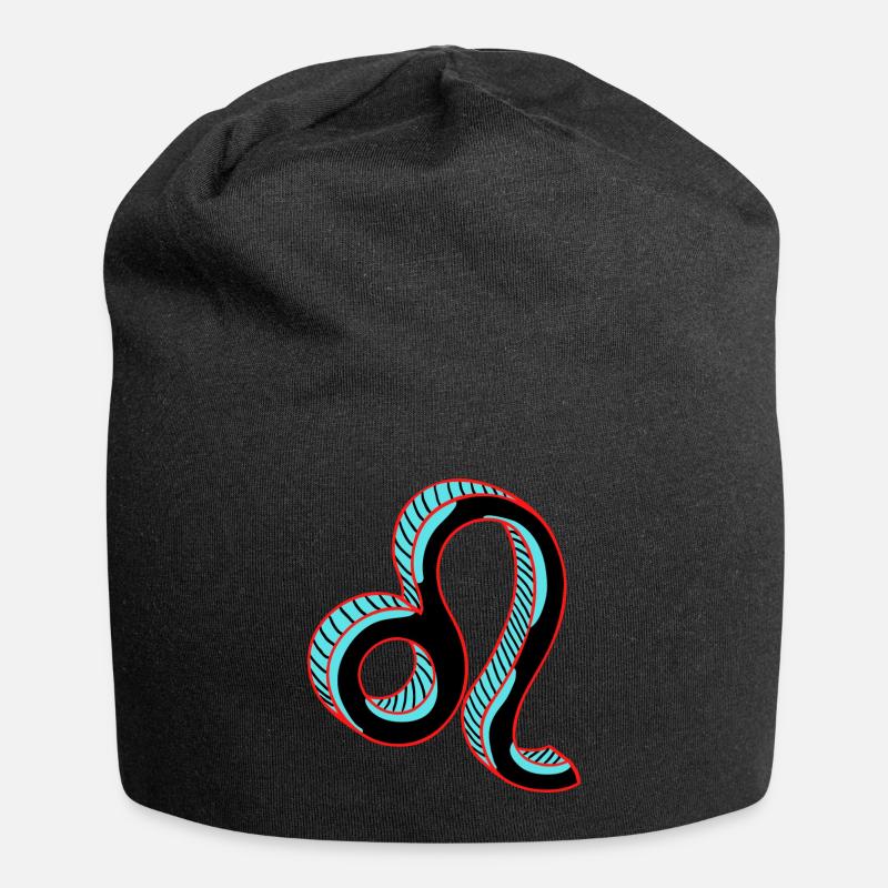 Conception de signe du zodiaque Leo - Bonnet en jersey - noir