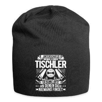 Tischler Tischlerei Tischlern Tischlerin - Jersey-Beanie - Schwarz - Vorne