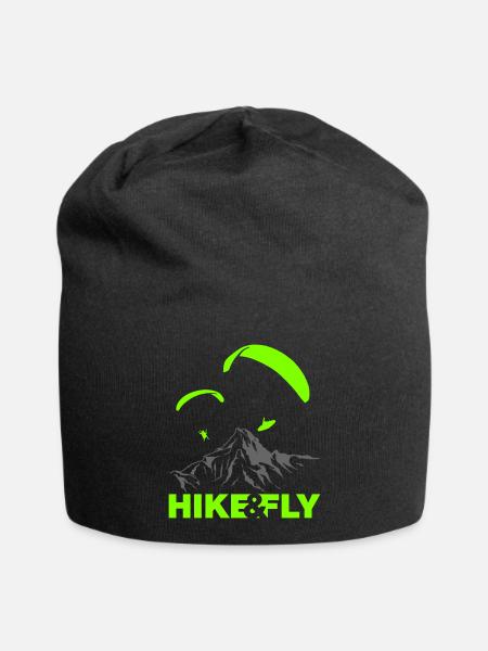 Hike & Fly Gleitschirm Vektor - Jersey-Beanie - Schwarz