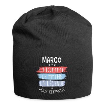 Marco l'homme le mythe la légende - Bonnet en jersey - noir - Devant