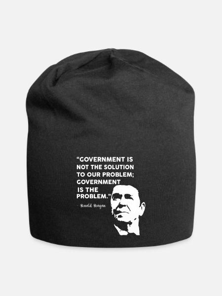 Ronald Reagan Proverbe - Bonnet en jersey - noir