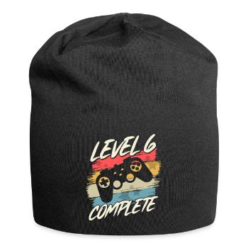 6 Anniversaire 6 Ans Kids Gaming Cadeau - Bonnet en jersey - noir - Devant