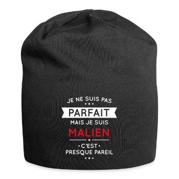 Je ne suis pas parfait mais je suis Malien - Bonnet en jersey - noir - Devant