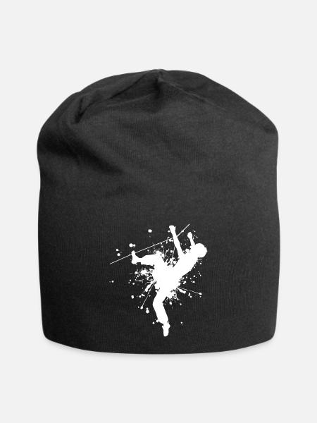 Damen Bouldern Klettern Boulder Bouldering - Jersey-Beanie - Schwarz