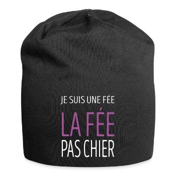 Tee Shirt Femme Humour Je Suis Une Fée - Bonnet en jersey - noir - Devant