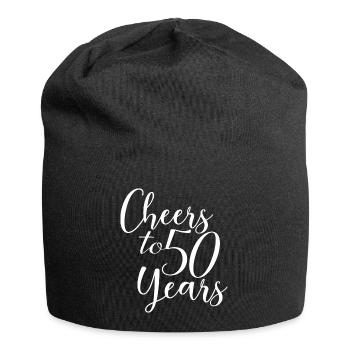 Vive 50 ans - Cadeau d’anniversaire ou d’anniversaire - Bonnet en jersey - noir - Devant