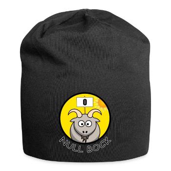 Null Bock Kein Bock Schafbock Ziegenbock Geschenk - Jersey-Beanie - Schwarz - Vorne