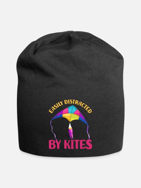 Drachensteigen - Jersey-Beanie - Schwarz
