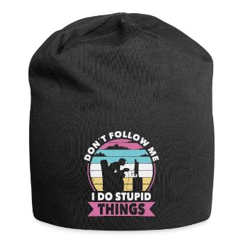 Nicht folgen Gamer - Jersey-Beanie - Schwarz - Vorne