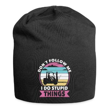 Do not follow Forklifts - Jersey Beanie - black - Front