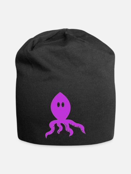 penser calmar - Bonnet en jersey - noir