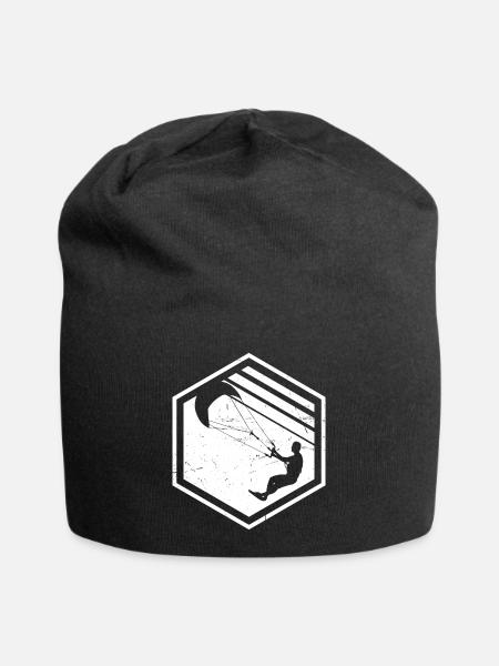 Kitesurfer Herren Kitesurfing Kiten Kitesurfen - Jersey-Beanie - Schwarz