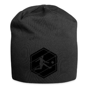 Fussballer Herren Fussballspielen Fussballspieler - Jersey-Beanie - Schwarz - Vorne