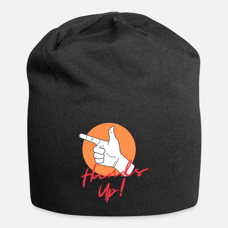 Hands Up - Jersey-Beanie - Schwarz