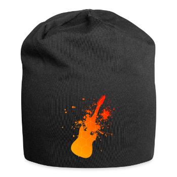 Damen Gitarre Guitar Player Gitarrist Guitar - Jersey-Beanie - Schwarz - Vorne