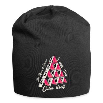 Das Kartenhaus der Stille - Jersey-Beanie - Schwarz - Vorne