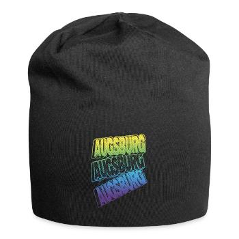 Augsburg Allemagne City Font Skyline Accueil - Bonnet en jersey - noir - Devant