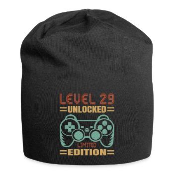 Geburtstag Level 29 freigeschaltet - Jersey-Beanie - Schwarz - Vorne