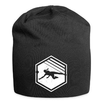Volleyballspielen Damen Volleyball Herren - Jersey-Beanie - Schwarz - Vorne