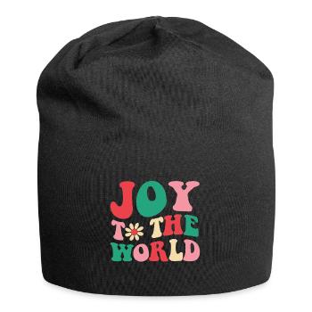 Joy Love Peace world Christmas t-shirt - Jersey-Beanie - Schwarz - Vorne