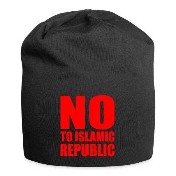 no to islamic republic - Jersey Beanie - black - Front