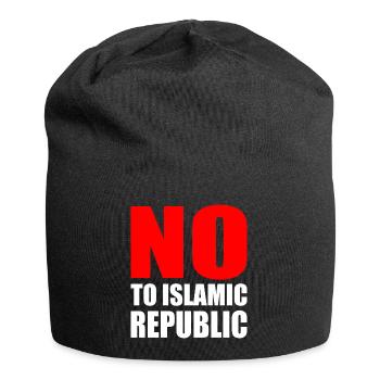 no to islamic republic - Jersey Beanie - black - Front