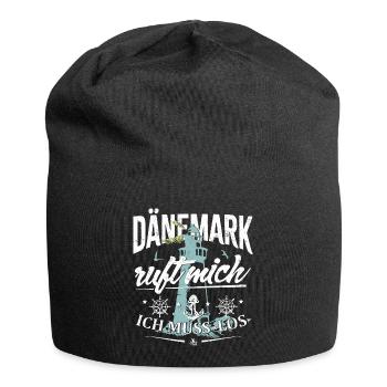 Dänemark ruft mich - Ich muss los - Jersey-Beanie - Schwarz - Vorne