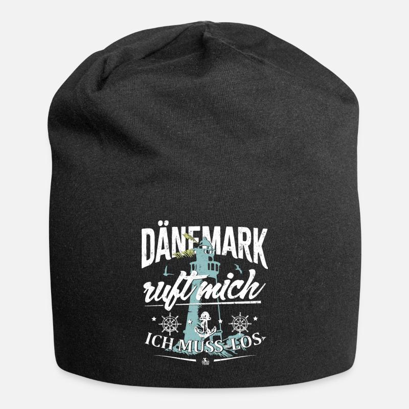 Dänemark ruft mich - Ich muss los - Jersey-Beanie - Schwarz