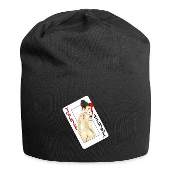 Joker (Deck) - Casino Serie - Jersey-Beanie - Schwarz - Vorne