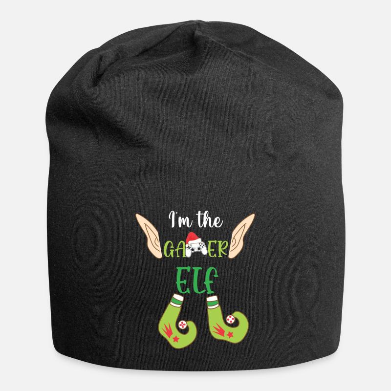 Weihnachten Weihnachtsmann Geschenke - Jersey-Beanie - Schwarz
