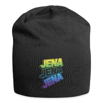 Jena Allemagne City Font Skyline Accueil - Bonnet en jersey - noir - Devant