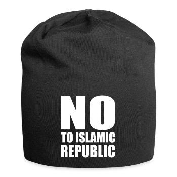 no to islamic republic - Jersey Beanie - black - Front