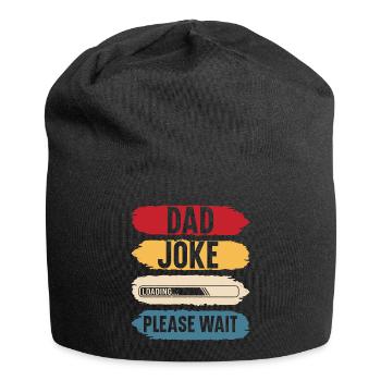 Dad joke please wait funny gift father's day - Bonnet en jersey - noir - Devant