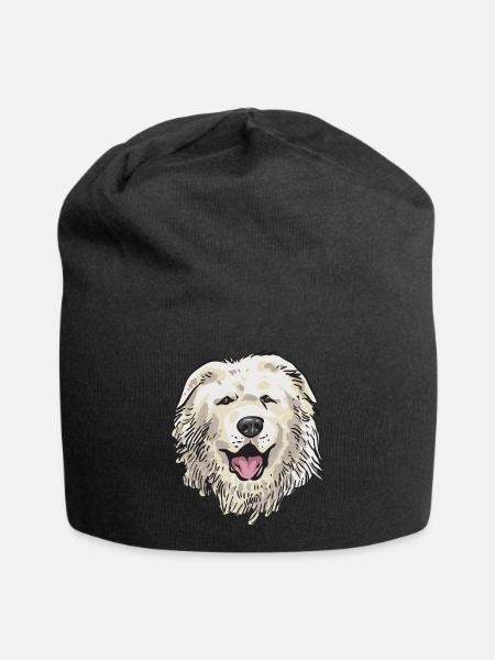 Chien de montagne pyrénéen Patou Chien Cadeau - Bonnet en jersey - noir