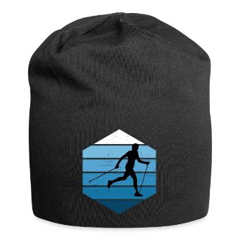 Herren Walking Walken Nordic Walking Damen - Jersey-Beanie - Schwarz - Vorne