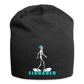 Eisbader Winterschwimmen am Eisloch Puddelmütze - Jersey-Beanie - Schwarz - Vorne