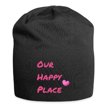 Notre Happy Place Rouge - Bonnet en jersey - noir - Devant