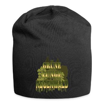 grüne Lunge Regenwald - Jersey-Beanie - Schwarz - Vorne