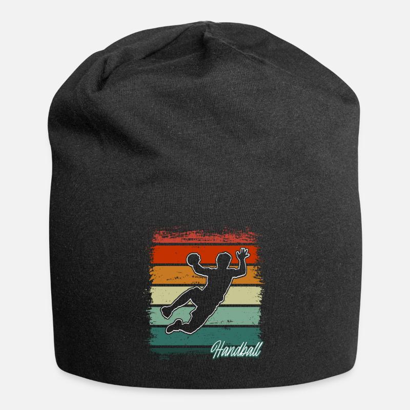 Handball Handballer - Jersey-Beanie - Schwarz
