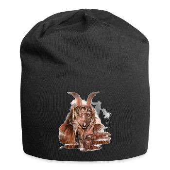 Krampus Percht Devil 2314 - Bonnet en jersey - noir - Devant