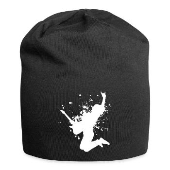 Guitar player electronic guitar Guitar - Jersey Beanie - black - Front