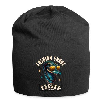 Serpent Glam Couture - Jersey-Beanie - Schwarz - Vorne