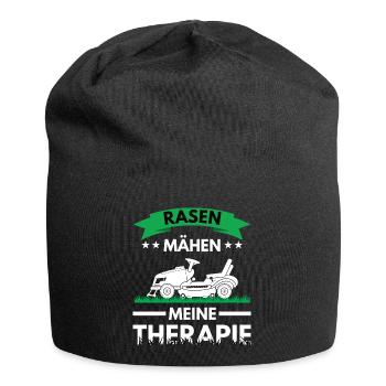 Rasentraktor & Aufsitzmäher Spruch für Gärtner - Jersey-Beanie - Schwarz - Vorne