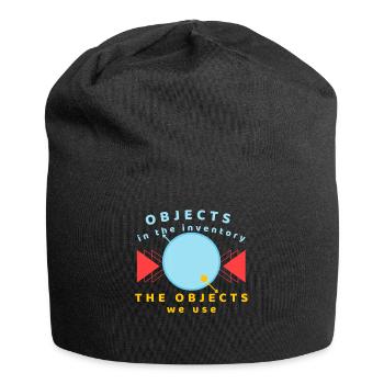 Objekte im Inventar, das wir verwenden - Jersey-Beanie - Schwarz - Vorne