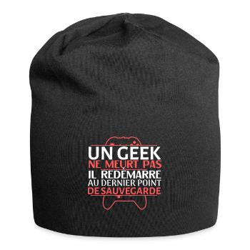 Geek Reboot at Last Savepoint - Jersey Beanie - black - Front