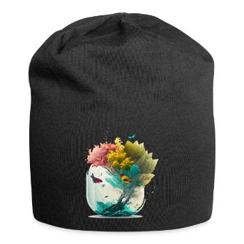 La forêt miniature - Bonnet en jersey - noir - Devant